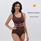 Body modelator cu susținere pentru abdomen, fără cusături