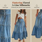 👗 ✨ Fustă lungă din denim cu talie înaltă