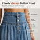👗 ✨ Fustă lungă din denim cu talie înaltă