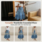 👗 ✨ Fustă lungă din denim cu talie înaltă