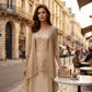 Set de rochie de gală până la genunchi și cardigan pentru femei