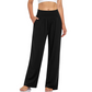 Pantaloni casual de zi cu zi cu talie înaltă pentru femei