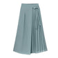 Pantaloni culotte uni, de zi cu zi, cu cordon la talie