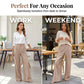 👖 Pantaloni Casual pentru Femei, Talie Înaltă, Croială Evazată