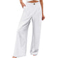 👖 Pantaloni Casual pentru Femei, Talie Înaltă, Croială Evazată