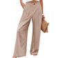 👖 Pantaloni Casual pentru Femei, Talie Înaltă, Croială Evazată