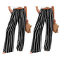 👖 Pantaloni Casual pentru Femei, Talie Înaltă, Croială Evazată