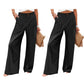 👖 Pantaloni Casual pentru Femei, Talie Înaltă, Croială Evazată