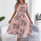 Rochie midi plisată cu imprimeu floral pentru femei