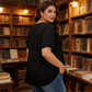 👚  Tricou pentru femei cu pliuri în față și mâneci bufante🌸