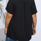 👚  Tricou pentru femei cu pliuri în față și mâneci bufante🌸