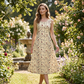 🌸 Rochie lungă de vară cu imprimeu pentru femei