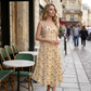 🌸 Rochie lungă de vară cu imprimeu pentru femei