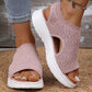👡🌬️ Sandale cu platformă tricotate și respirabile pentru femei – Ușoare și moi ✨