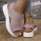 👡🌬️ Sandale cu platformă tricotate și respirabile pentru femei – Ușoare și moi ✨