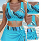 Costum de baie sexy din trei piese pentru femei