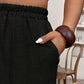 👖 Pantaloni lungi casual din bumbac și in pentru femei