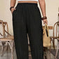 👖 Pantaloni lungi casual din bumbac și in pentru femei