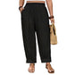 👖 Pantaloni lungi casual din bumbac și in pentru femei
