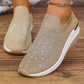 👟Pantofi sport slip-on cu fluturi cu strasuri pentru femei - Strălucește la fiecare pas ✨