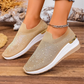 👟Pantofi sport slip-on cu fluturi cu strasuri pentru femei - Strălucește la fiecare pas ✨