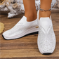 👟Pantofi sport slip-on cu fluturi cu strasuri pentru femei - Strălucește la fiecare pas ✨