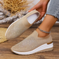 👟Pantofi sport slip-on cu fluturi cu strasuri pentru femei - Strălucește la fiecare pas ✨