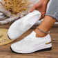 👟Pantofi sport slip-on cu fluturi cu strasuri pentru femei - Strălucește la fiecare pas ✨