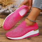 👟Pantofi sport slip-on cu fluturi cu strasuri pentru femei - Strălucește la fiecare pas ✨