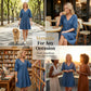 🔥Noutăți și oferte speciale – Rochie casual din denim cu croială lejeră pentru femei
