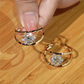 ✨ Double Hoop Zirconia Earrings – Sparkling Ball, Lightweight, Secure Latch ✨