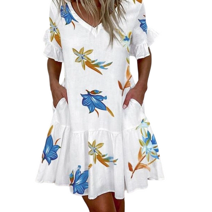 Rochie elegantă cu imprimeu pentru femei
