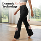 Pantaloni de antrenament elastici pentru femei, cu croi evazat