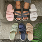 Sandale plate casual pentru femei, cu multiple curele