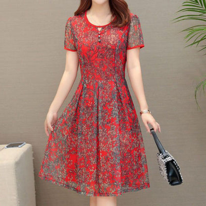 👗 Rochie confortabilă de vară cu imprimeu