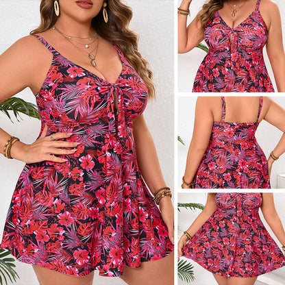 🌸👙Costum de baie întreg cu imprimeu la modă
