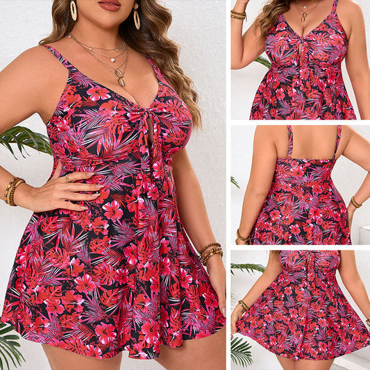 🌸👙Costum de baie întreg cu imprimeu la modă