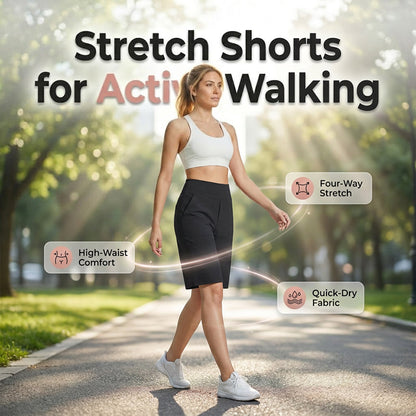 🩳  Pantaloni elastici de sport pentru femei, destinați activităților în aer liber