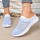 👟 Papuci tip mule pentru femei, din plasă respirabilă, cu sistem slip-on