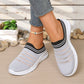 👟 Papuci tip mule pentru femei, din plasă respirabilă, cu sistem slip-on