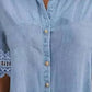 Rochie casual din denim pentru femei, cu croială largă și buzunare