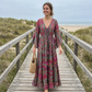 Rochie Maxi Bohemiană cu Flori pentru Femei