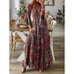 Rochie Maxi Bohemiană cu Flori pentru Femei