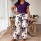 Set casual cu imprimeu pentru femei