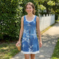 👗☀️ Rochie de damă din denim cu imprimeu