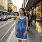 👗☀️ Rochie de damă din denim cu imprimeu