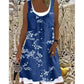 👗☀️ Rochie de damă din denim cu imprimeu