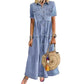👗Fustă lungă din denim în stil retro pentru femei
