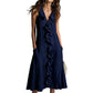 Women's V-Neck Ruffled Sleeveless Dress