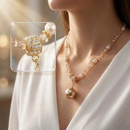 Colier elegant cu perle pentru doamne